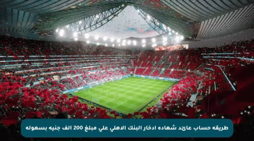 طريقة حساب عائد شهادة ادخار البنك الأهلي على مبلغ 200 ألف جنيه بسهولة